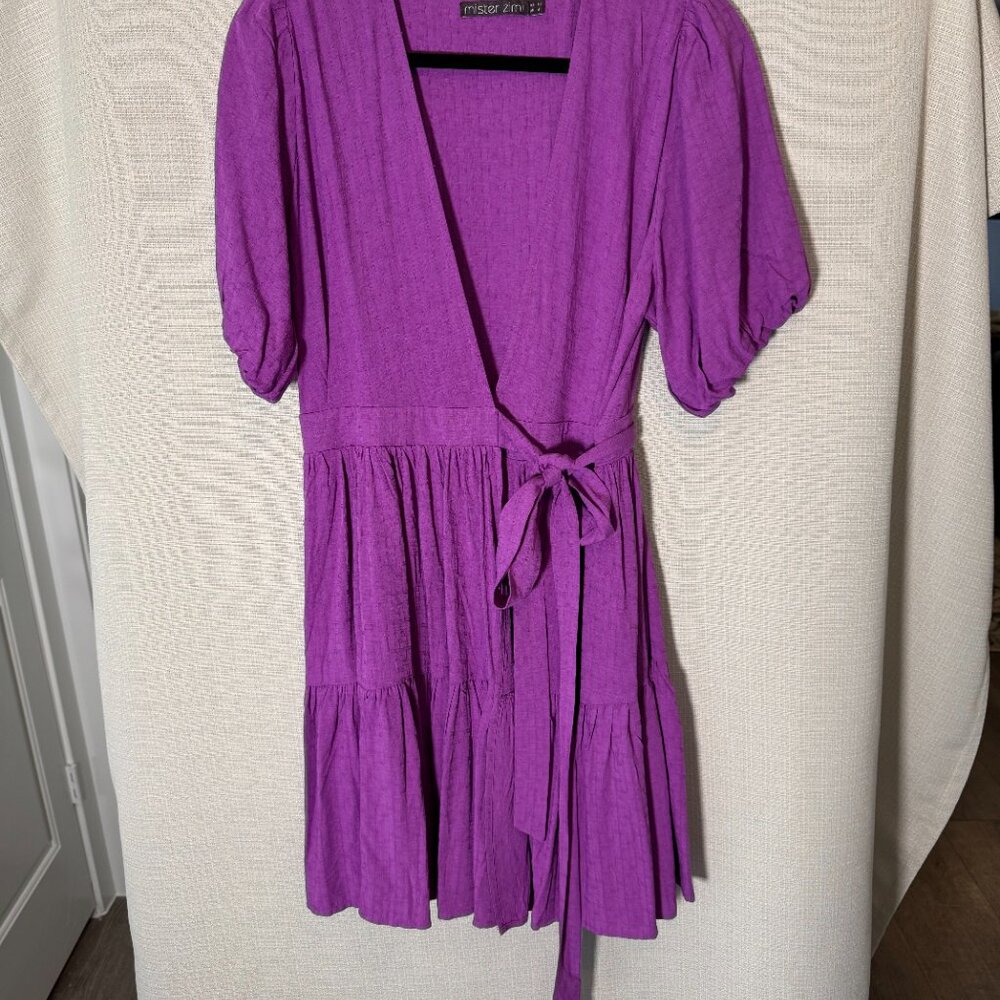 Mister Zimi Bee Mini Dress in Grape